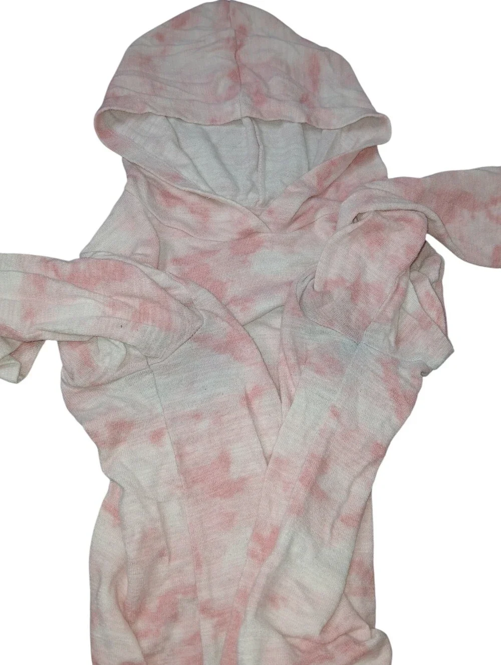 Old Navy Girls Pink Tie-Dye Lightweight Hoodie Top